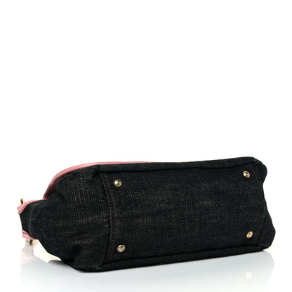 Miu Miu Denim Goatskin Flap Rosa 3 of 8