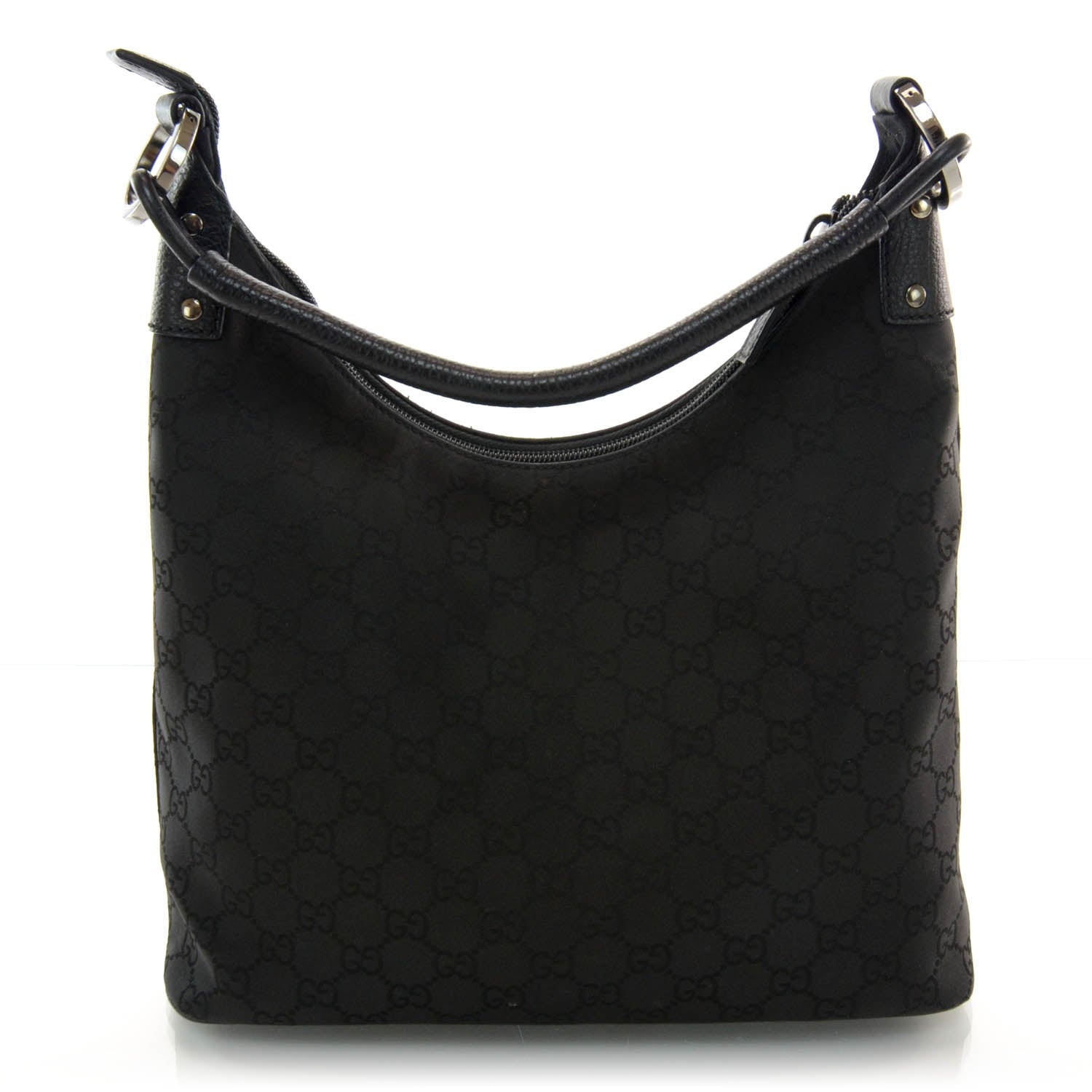 Gucci Nylon Monogram Small Hobo Black 3 of 8
