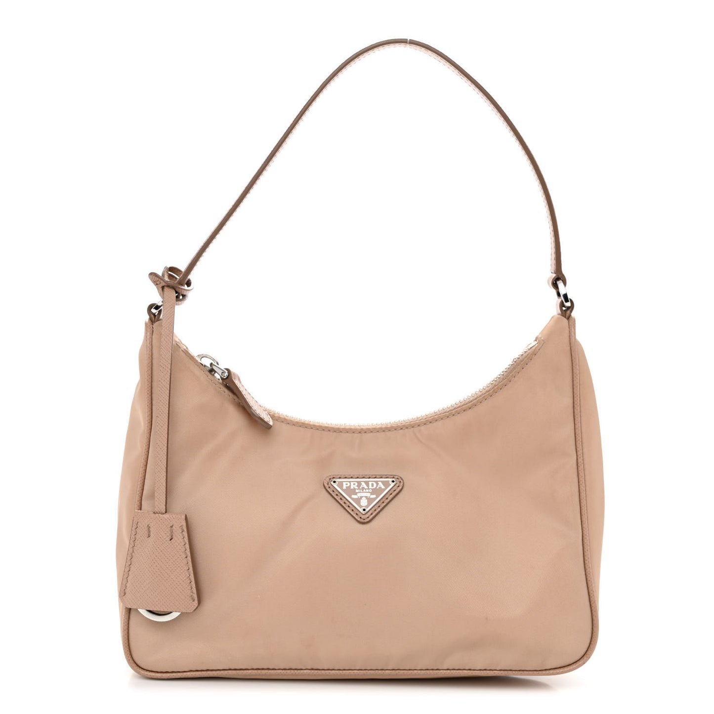 Re-Nylon Saffiano Mini Re-Edition 2005 Bag Cammeo