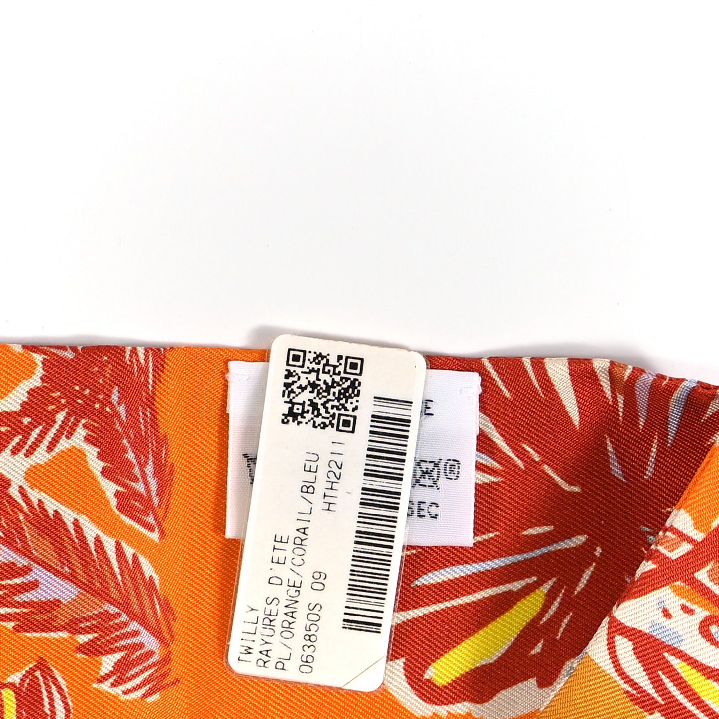 Silk Rayures D'ete Twilly Orange Corail Bleu
