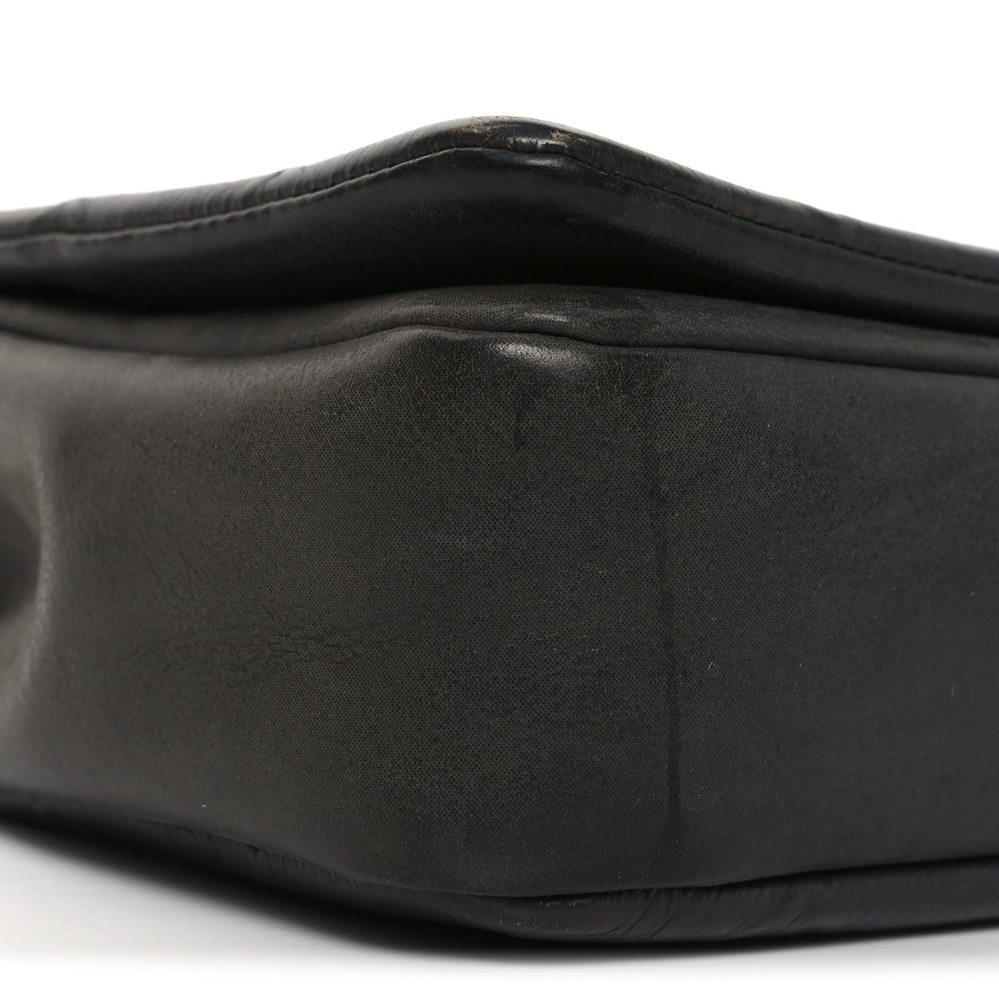 Calfskin Diamond Embossed Medium New Chic Flap Dark Grey