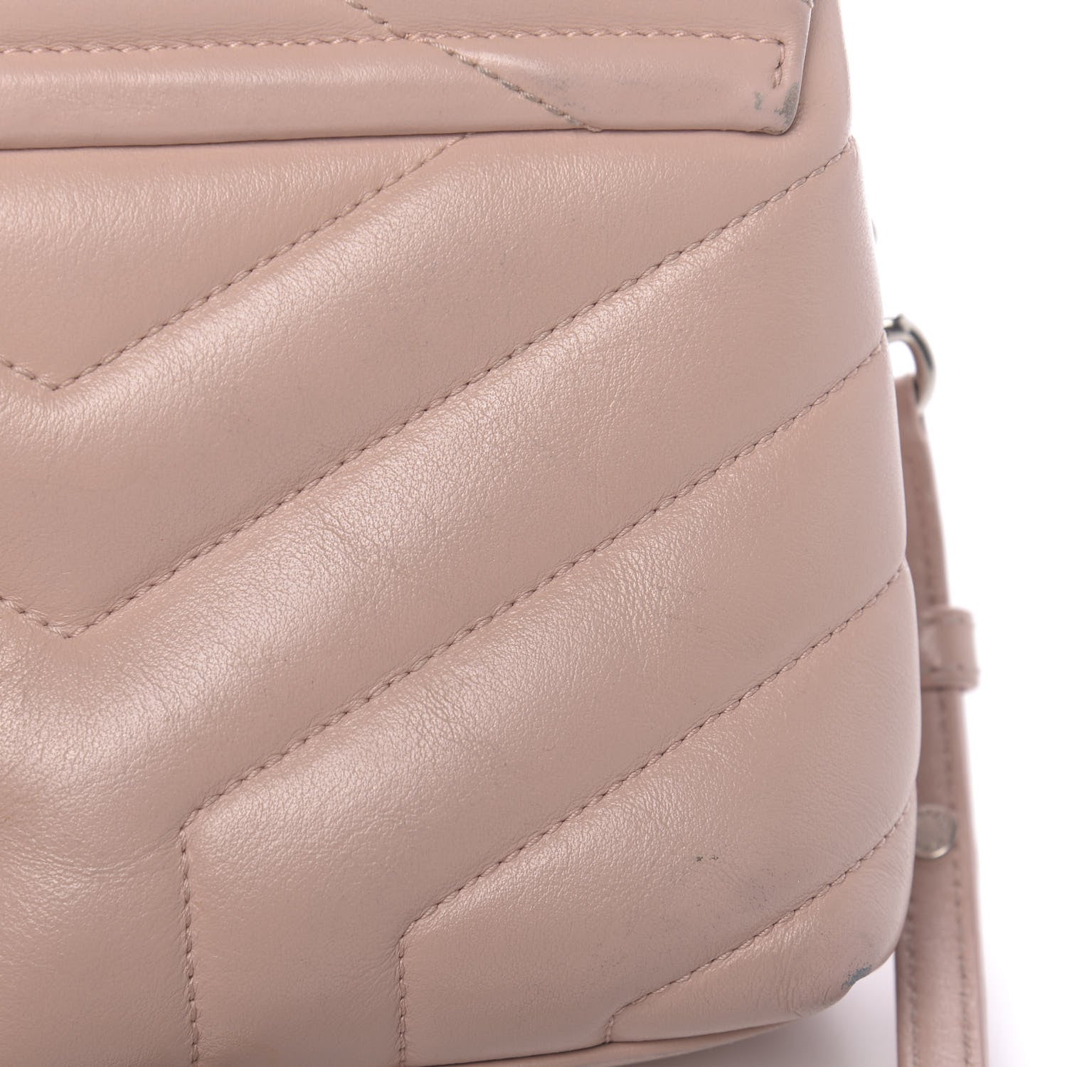 Saint Laurent Calfskin Y Quilted Monogram Toy Loulou Crossbody Bag Tender Pink 16 of 16