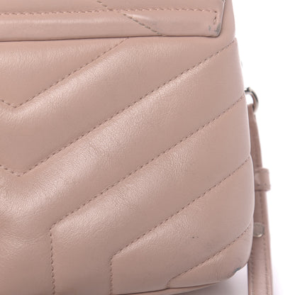 Saint Laurent Calfskin Y Quilted Monogram Toy Loulou Crossbody Bag Tender Pink 16 of 16