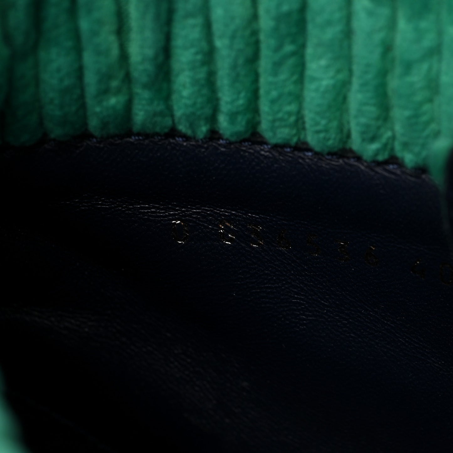 Suede Calfskin Velvet Quilted CC Combat Boots 40 Navy Green Black