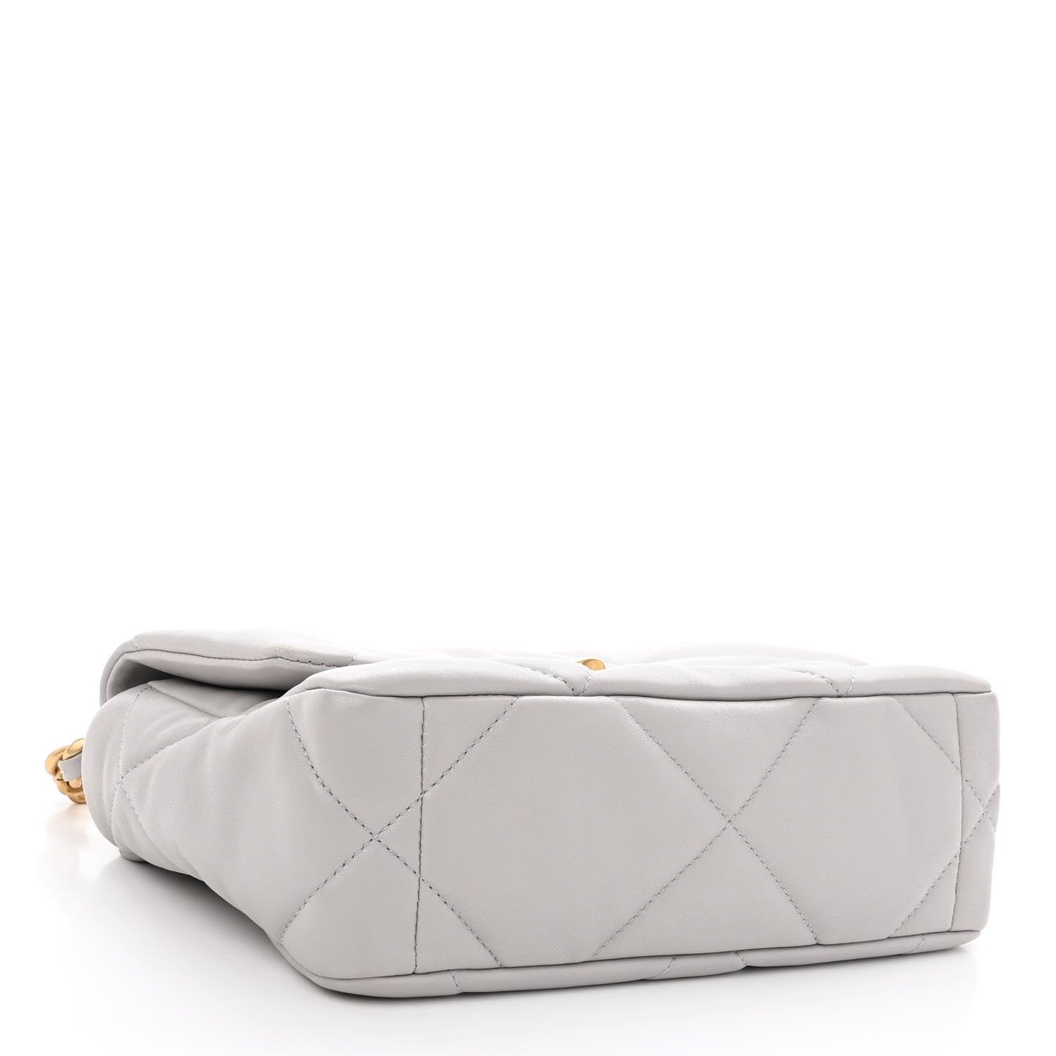 Chanel Lambskin Quilted Medium Chanel 19 Flap Grey 4 of 10