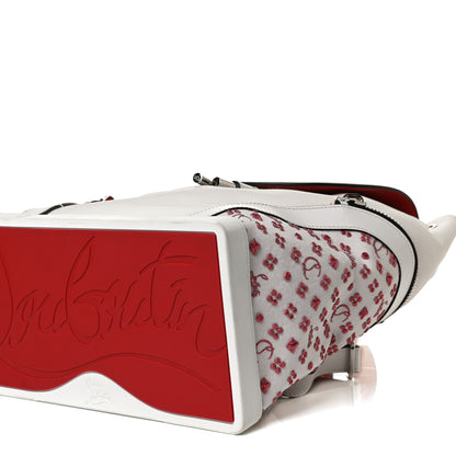 Christian Louboutin Calfskin Embroidered Explorafunk Backpack White 8 of 14