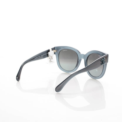 Chanel Acetate Butterfly Signature CC Sunglasses 5358 Blue Grey 3 of 6