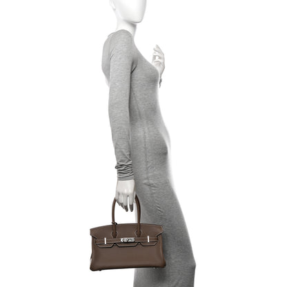 Hermes Evercolor Shoulder Birkin Light 29 Etoupe 3 of 10