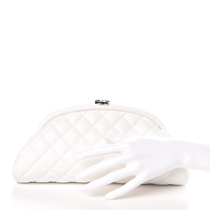 Chanel Caviar Quilted Timeless Clutch White 2 of 10