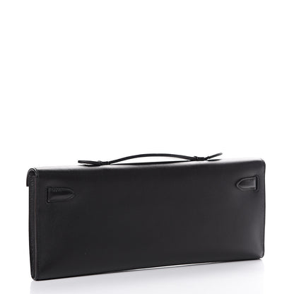 Hermes Swift Kelly Cut Clutch Pochette Black 2 of 7