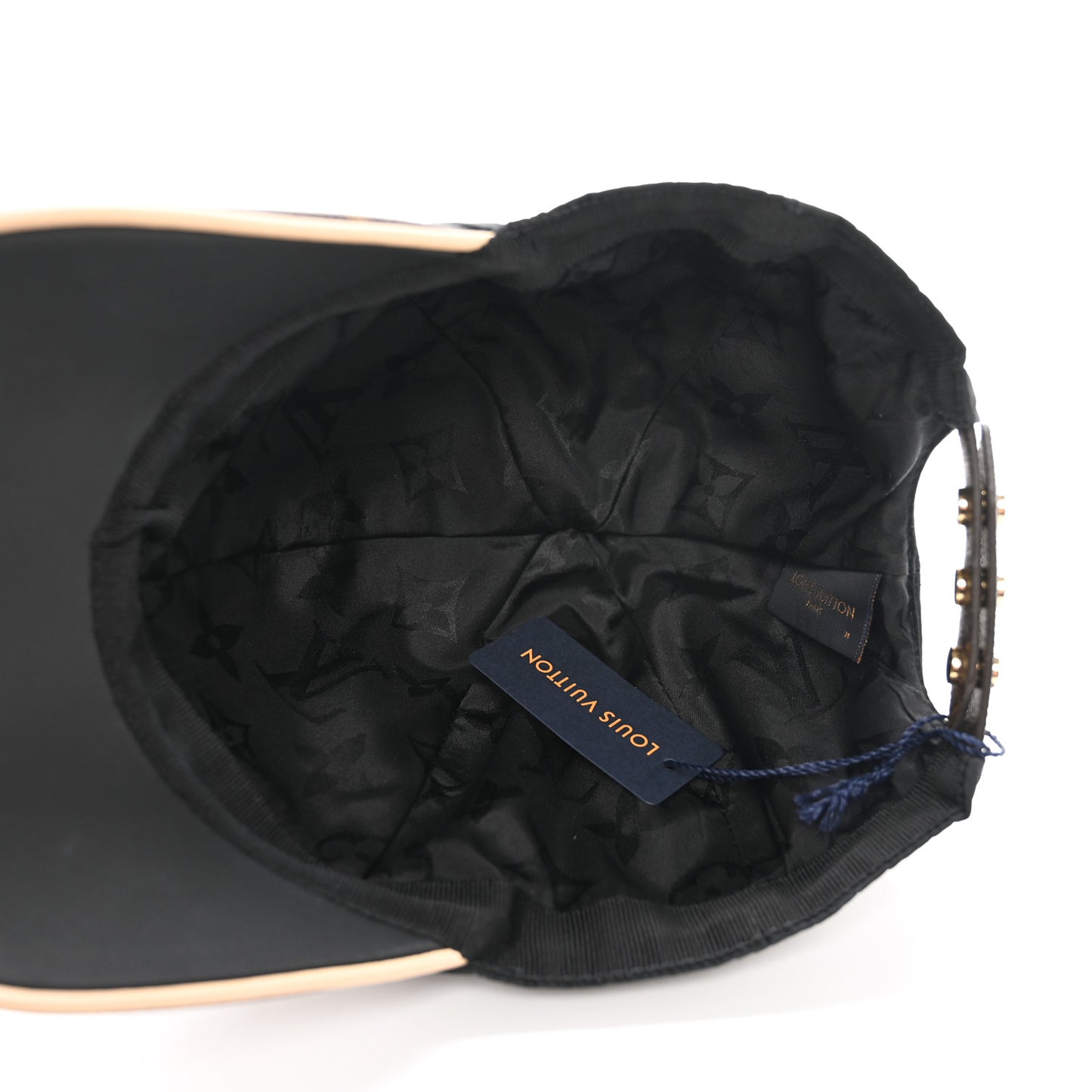 Polyester Silk Monogram LV Get Ready Cap M Black