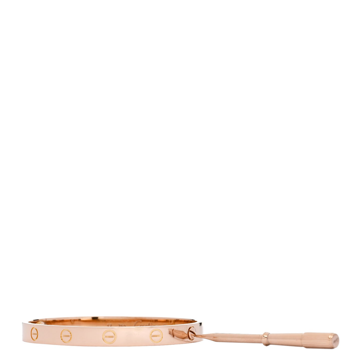 18K Pink Gold LOVE Bracelet 17