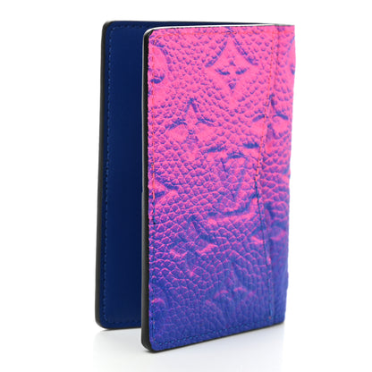 Louis Vuitton Taurillon Illusion Pocket Organizer Bleu Rose 3 of 6