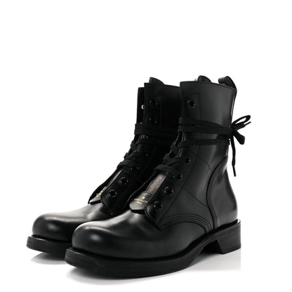 Louis Vuitton Calfskin Monogram Metropolis Flat Ranger Boots 40.5 Black 3 of 6