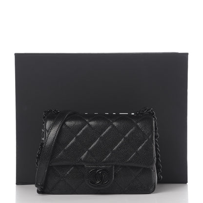 Chanel Caviar Quilted Incognito Mini Square Flap Black 11 of 11