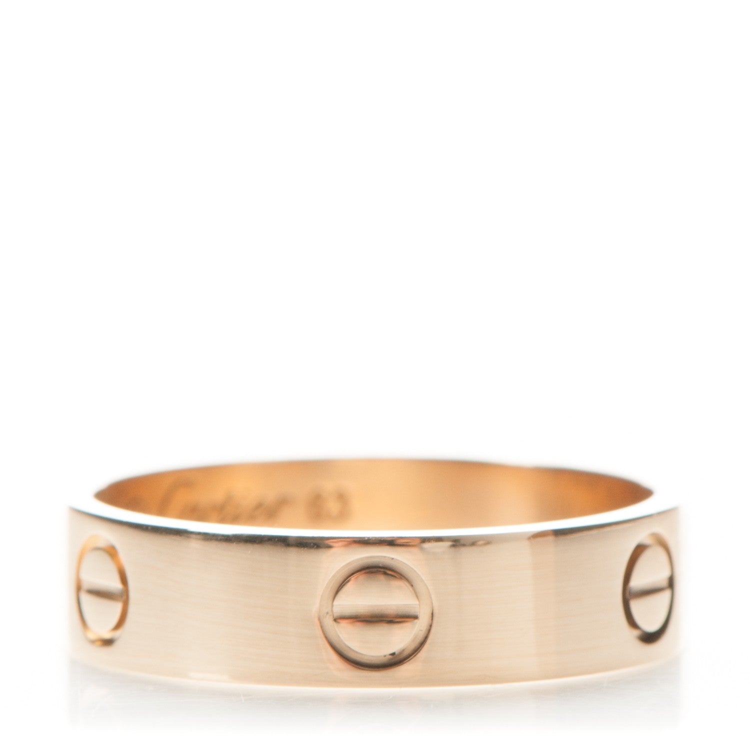 Cartier 18K Yellow Gold 5.5mm LOVE Ring 63 10.5 1 of 5
