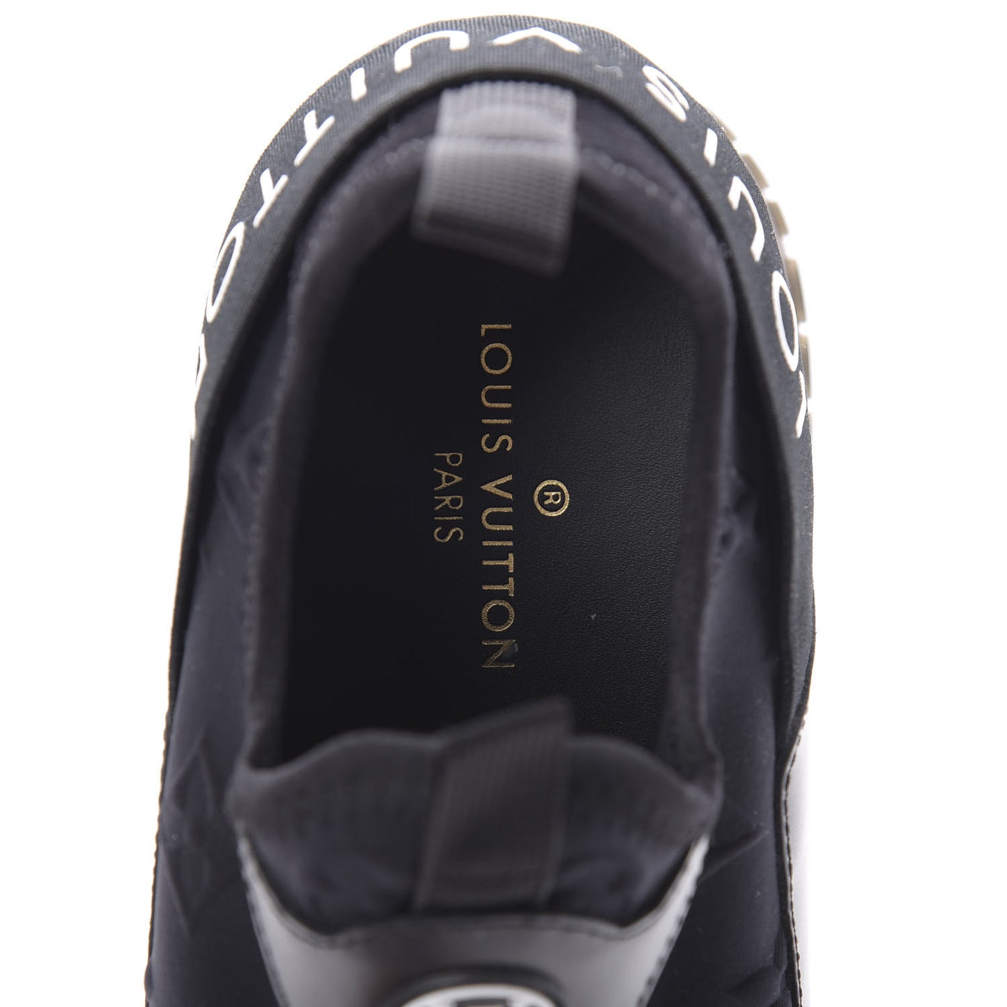 Technical Fabric Calfskin Run Away Sneakers 38 Black