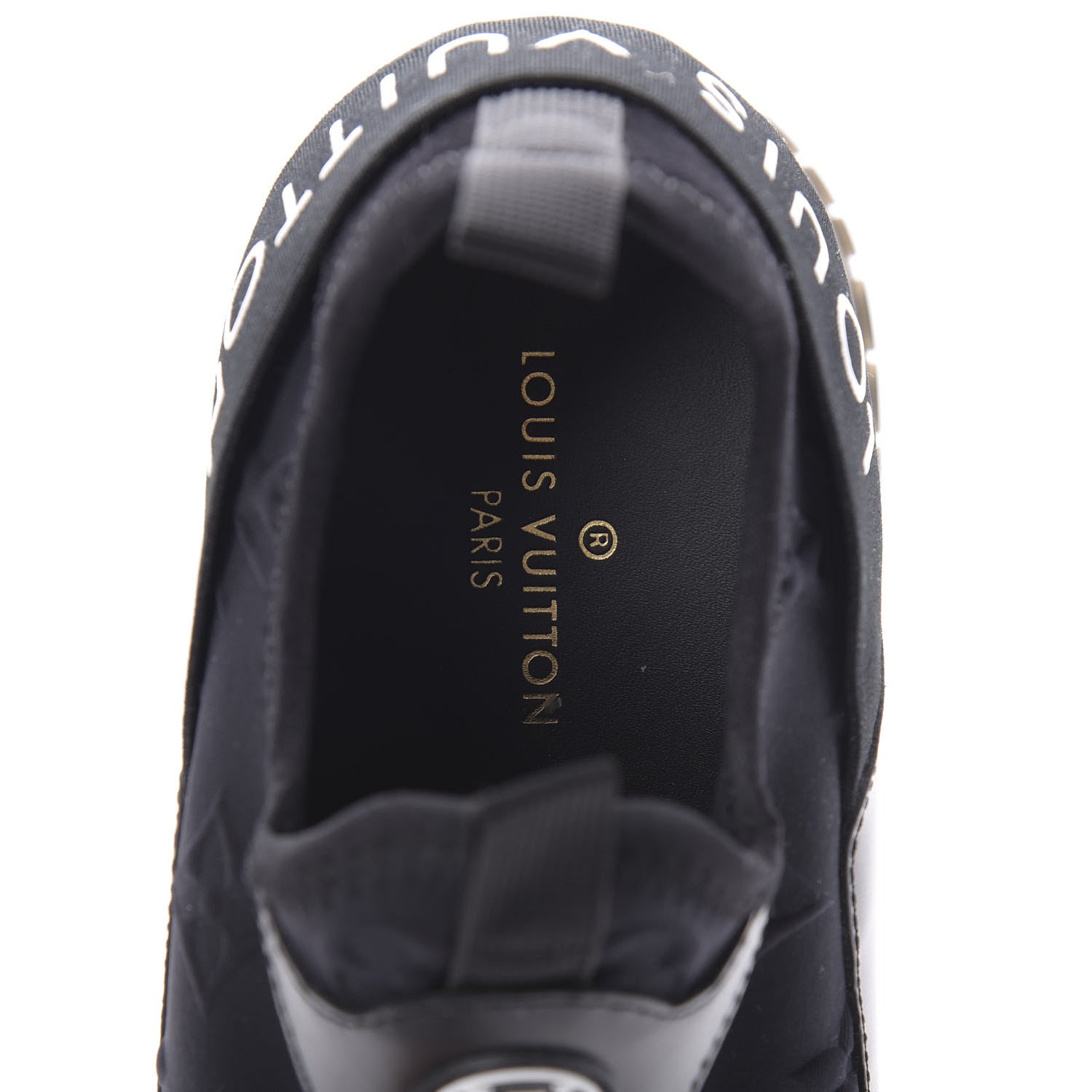 Louis Vuitton Technical Fabric Calfskin Run Away Sneakers 38 Black 6 of 9