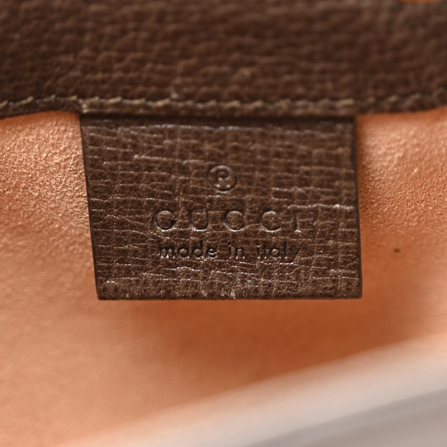 Gucci GG Supreme Monogram Web Mini Ophidia Bucket Bag Brown Brown 6 of 10