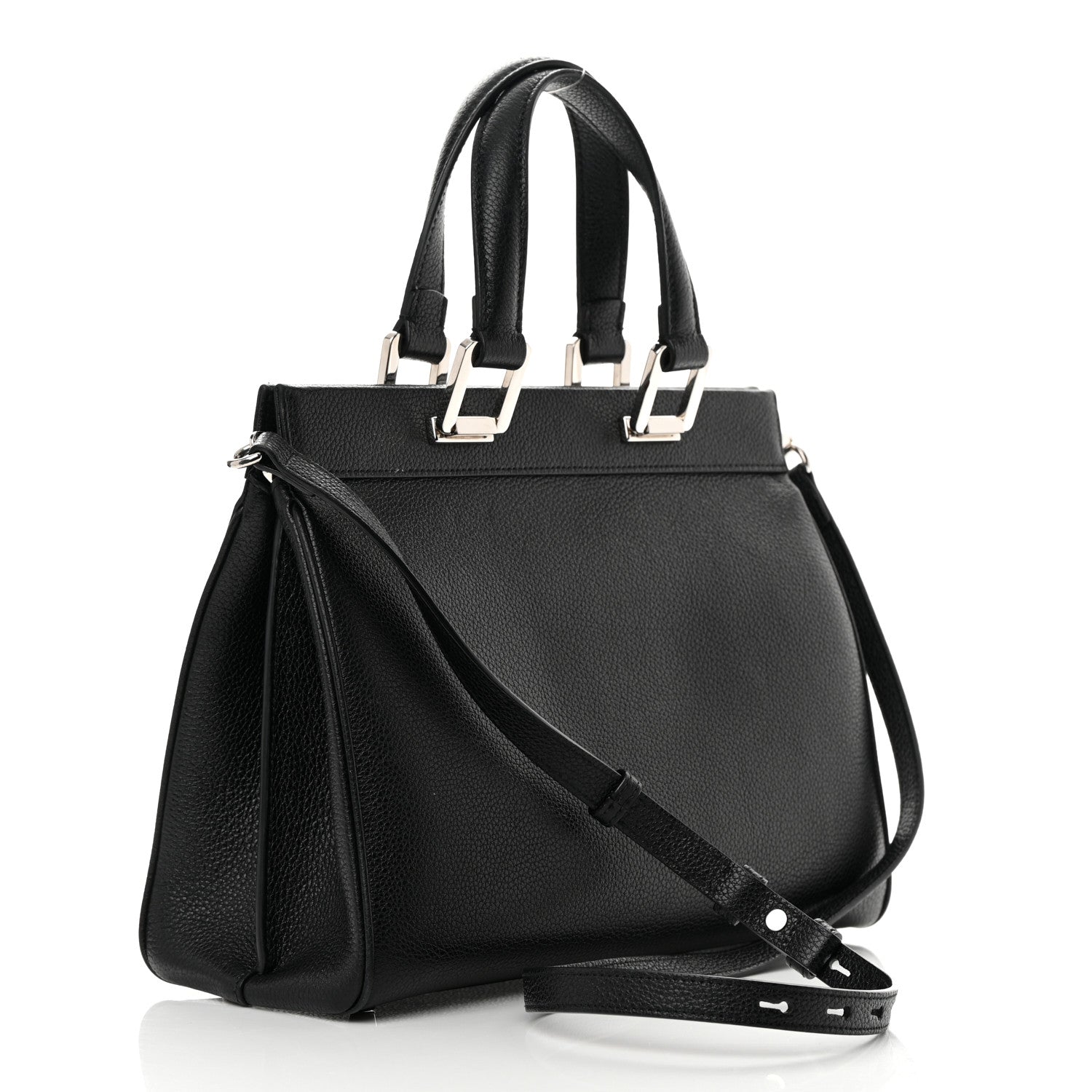 Gucci Grainy Calfskin Small Zumi Top Handle Bag Black 3 of 12