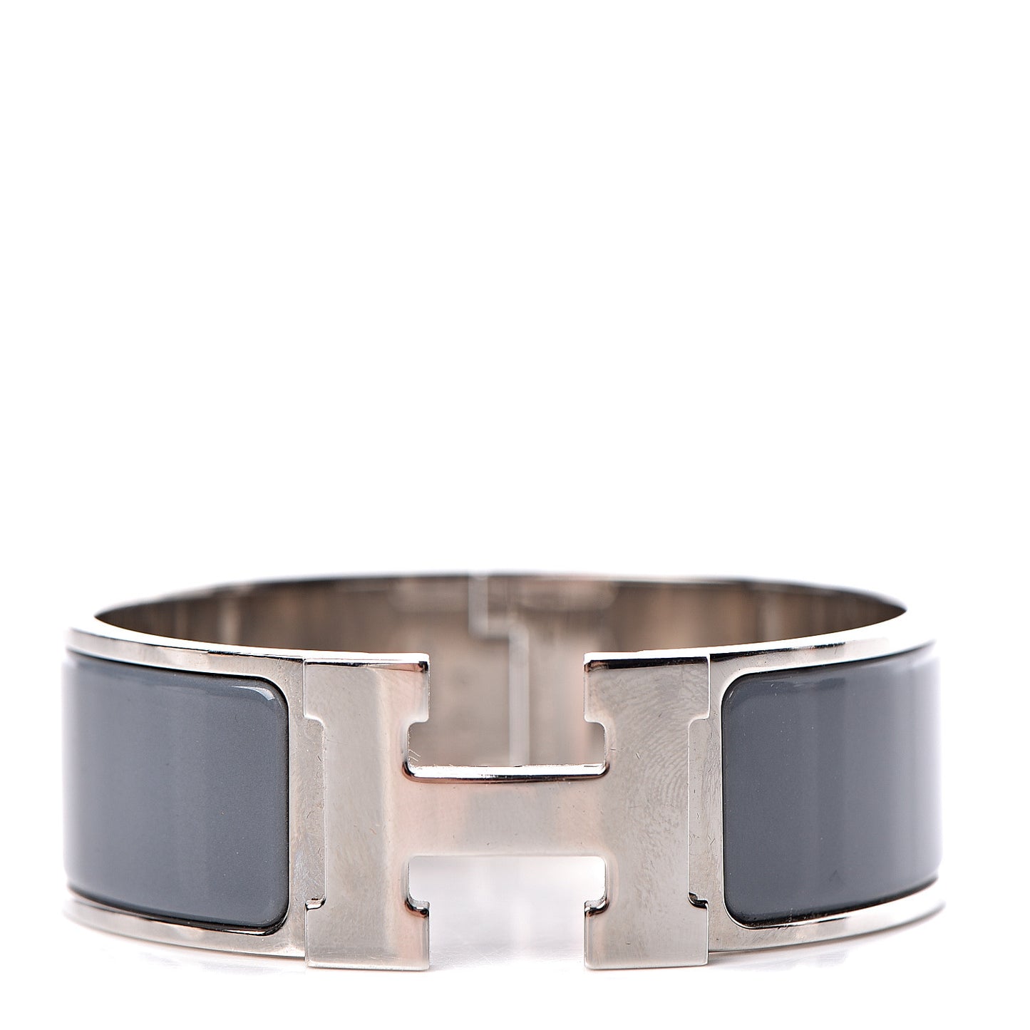 Enamel Wide Clic Clac H Bracelet PM Ardoise