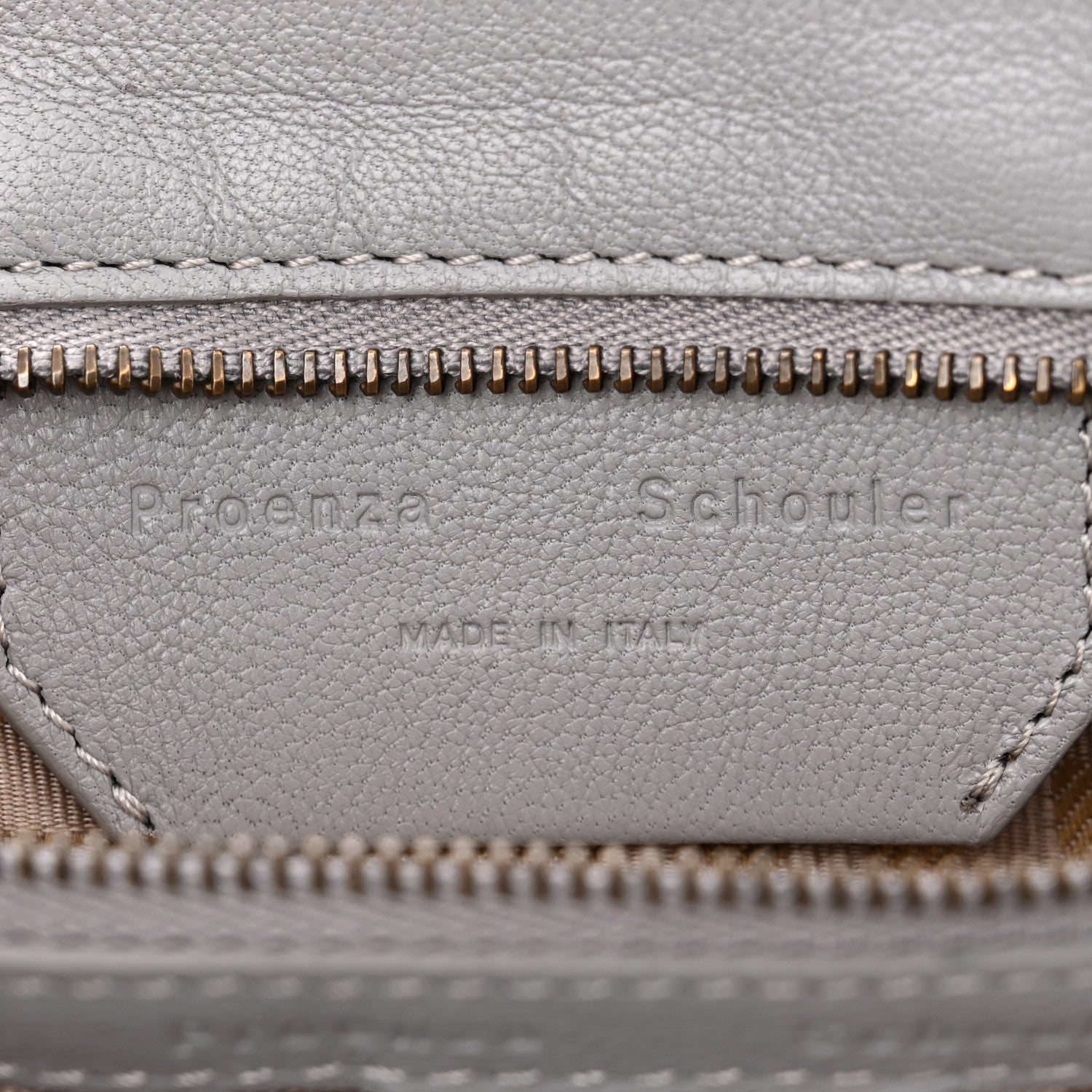 Proenza Schouler Lambskin Medium PS1 Satchel Concrete Grey 6 of 10