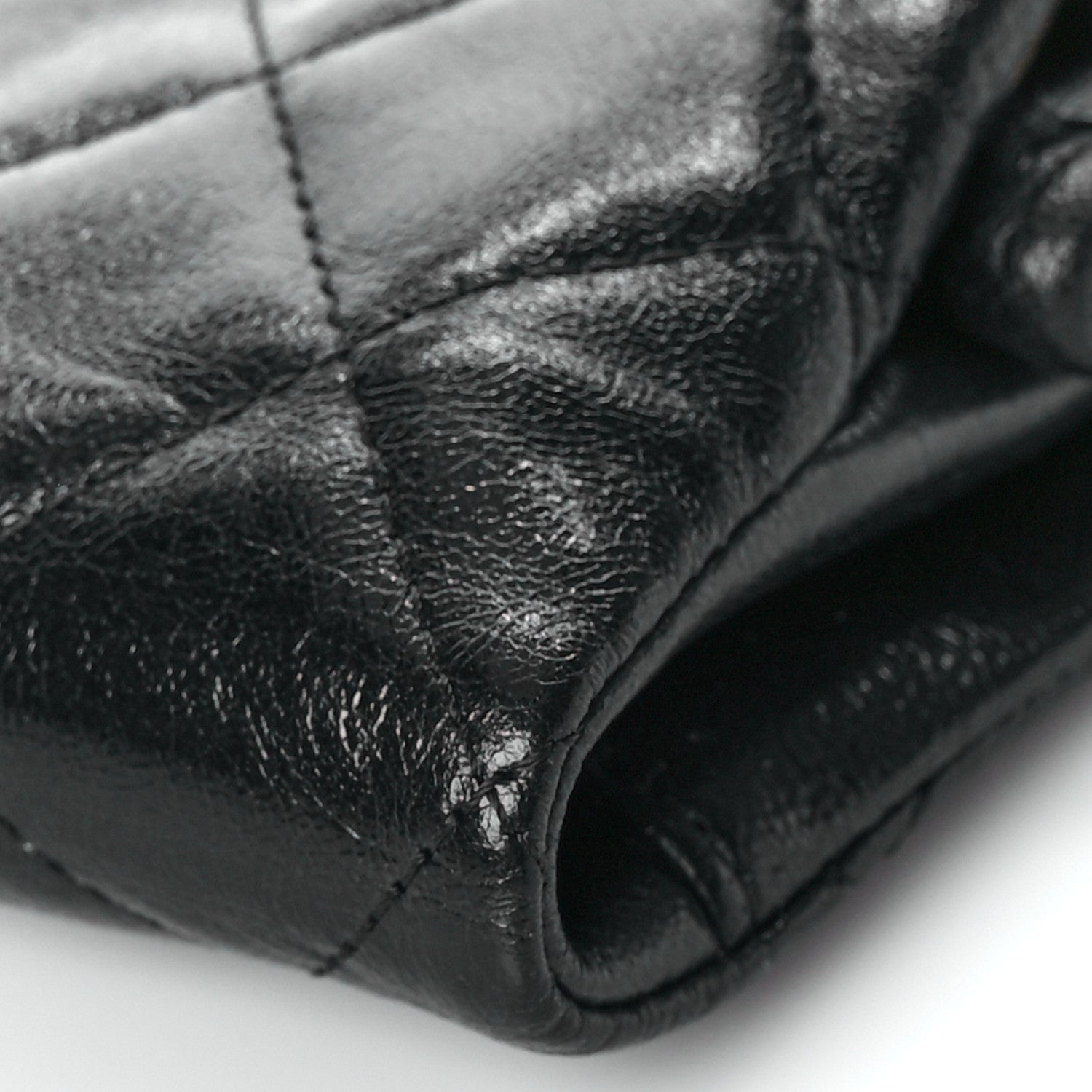 Chanel Lambskin Quilted Frame Clutch With Chain Black 10 of 11