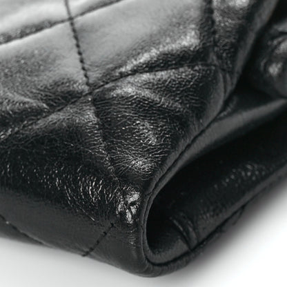 Chanel Lambskin Quilted Frame Clutch With Chain Black 10 of 11