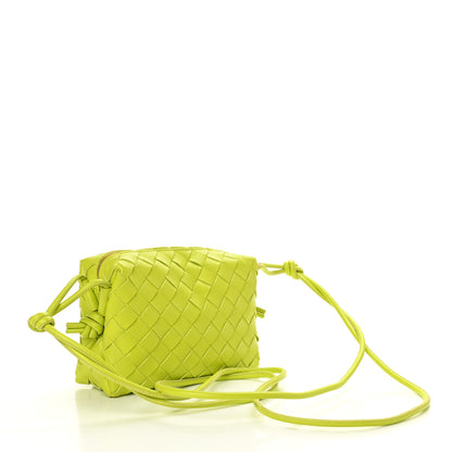 Bottega Veneta Nappa Intrecciato Mini Loop Camera Bag Acid Kiwi 3 of 9