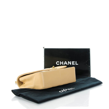Chanel Lambskin Quilted Medium Single Flap Beige 4 of 9