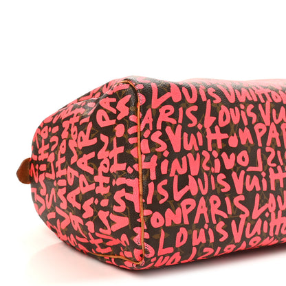 Louis Vuitton Monogram Graffiti Speedy 30 Fuchsia 9 of 11