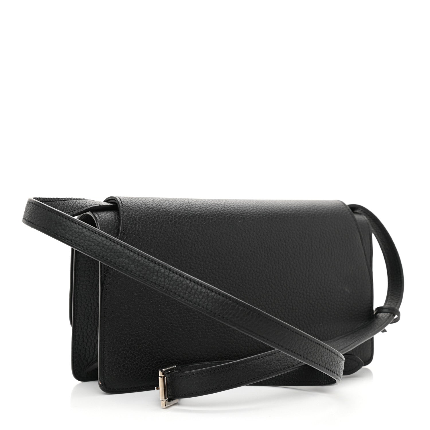 Moynat Taurillon Blush Rejane Clutch 26 Black 3 of 7