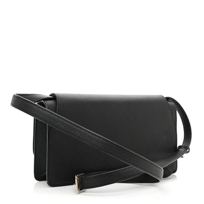 Moynat Taurillon Blush Rejane Clutch 26 Black 3 of 7
