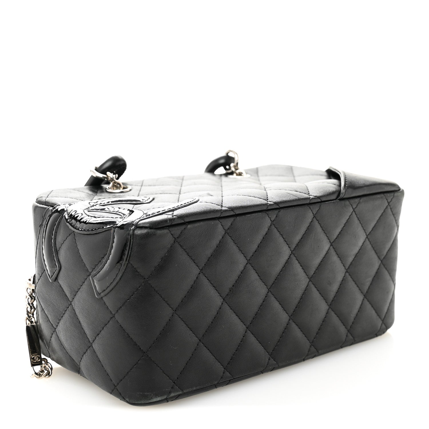 Chanel Calfskin Quilted Small Cambon Bowler Black 4 of 12