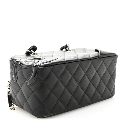 Chanel Calfskin Quilted Small Cambon Bowler Black 4 of 12
