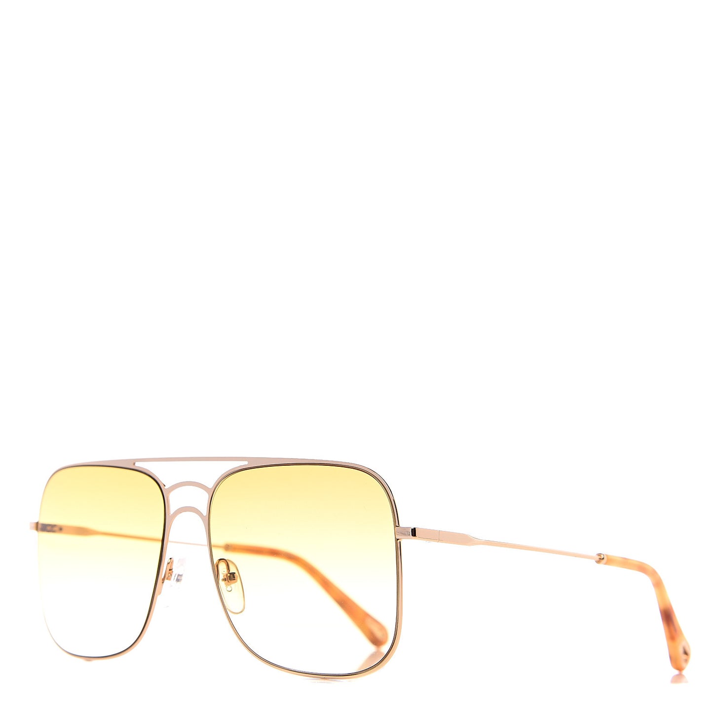 Square Aviator Sunglasses CE140S Gold Yellow