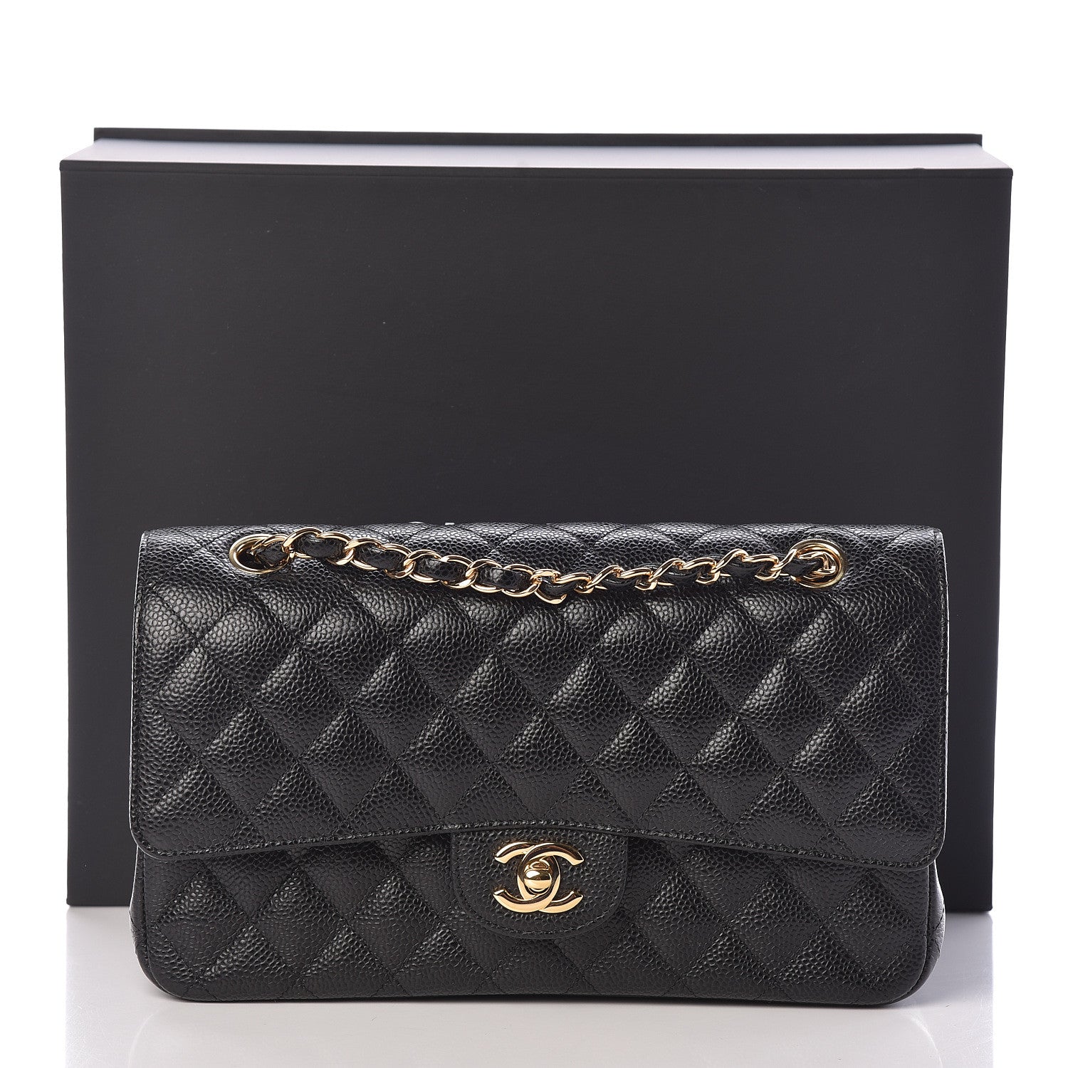 Chanel Caviar Quilted Medium Double Flap Black 12 of 12