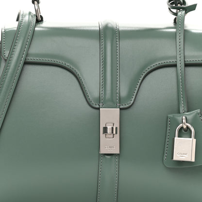 Celine Satinated Calfskin Small 16 Top Handle Bag Celadon 8 of 10