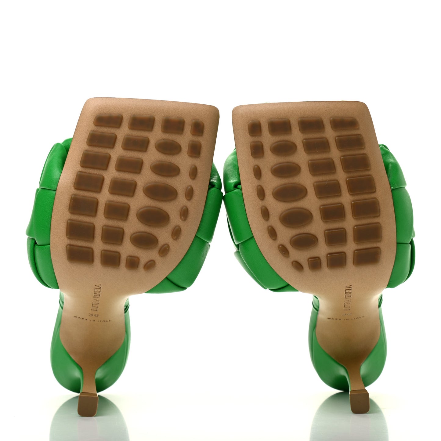 Nappa Maxi Intrecciato Lido 90mm Mule Sandals 36 Grass