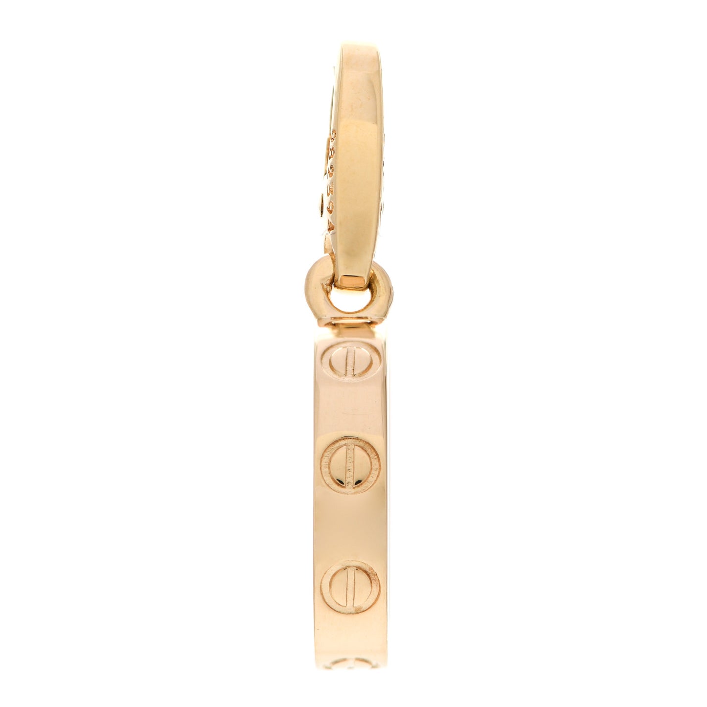18K Yellow Gold LOVE Ring Charm