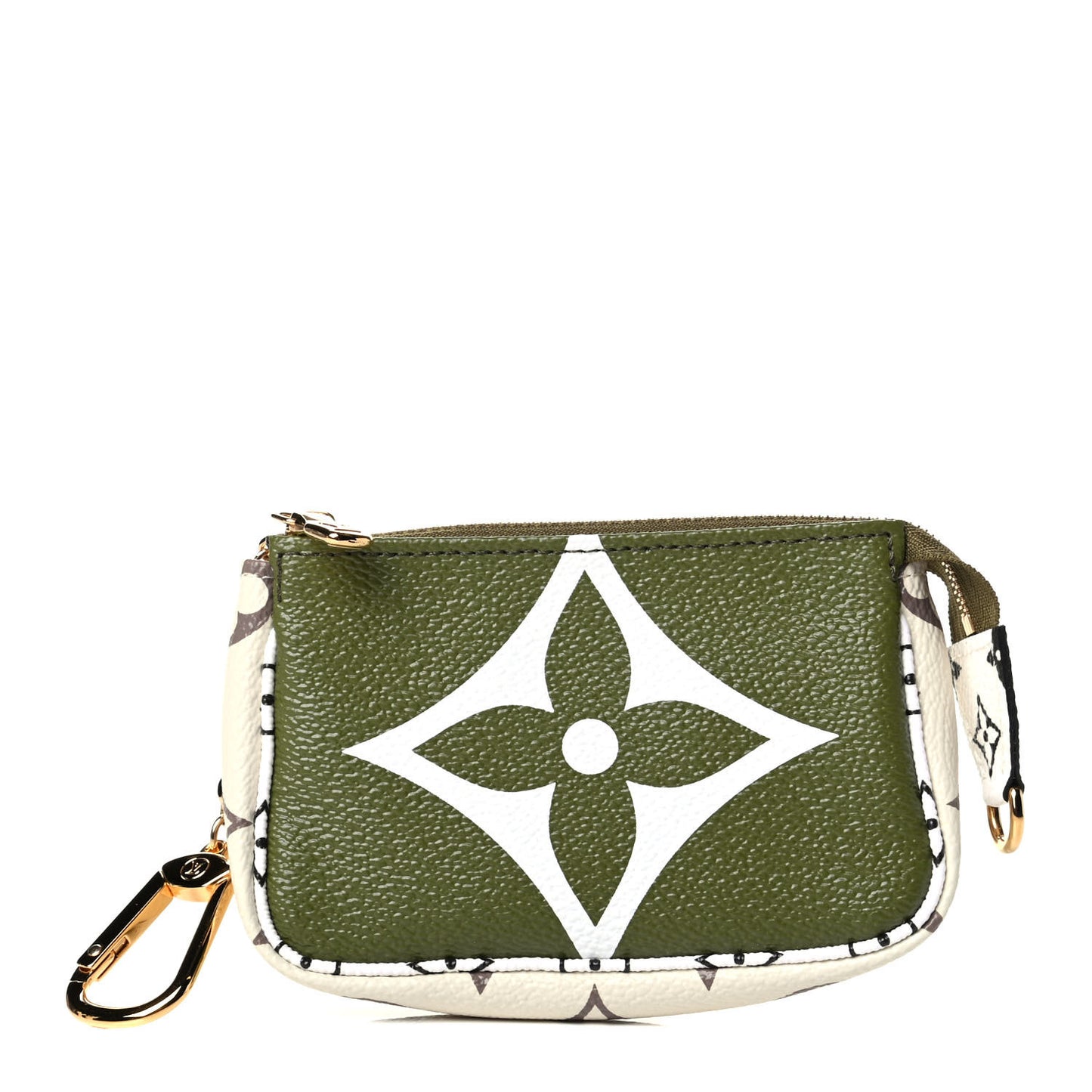 Monogram Giant Micro Pochette Accessories Kaki White