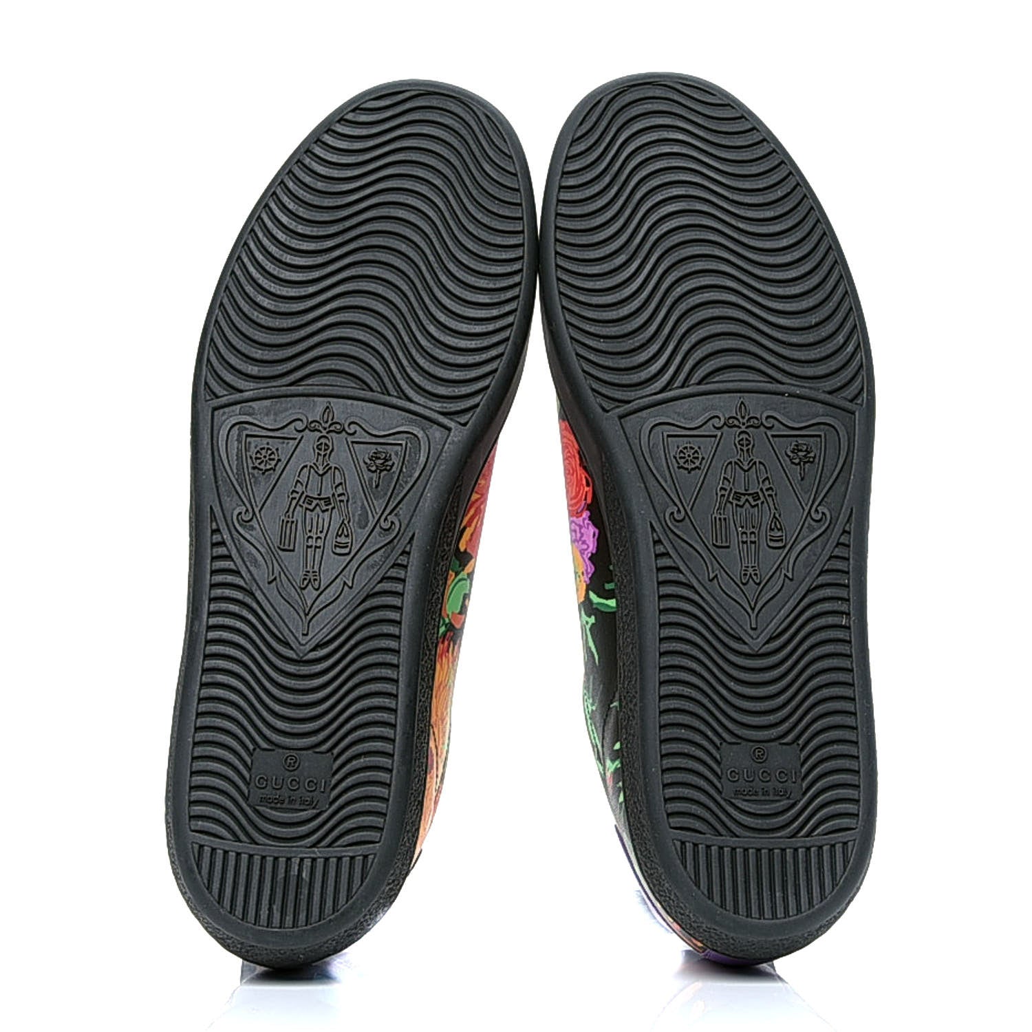 Gucci X KEN SCOTT Canvas Infinity Jenni Womens Ace Sneakers 39.5 Black Pink Hibiscus Red Blue Shine Purple 5 of 6