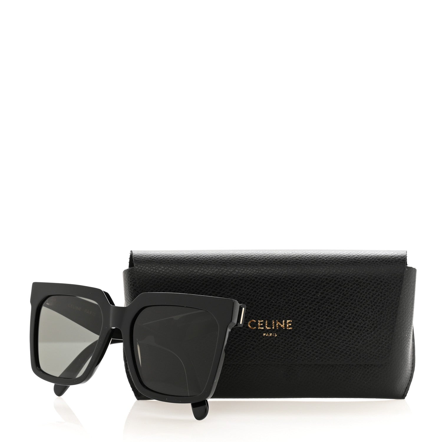 Celine Acetate Polarized Oversized Sunglasses CL4055IN Black 7 of 7