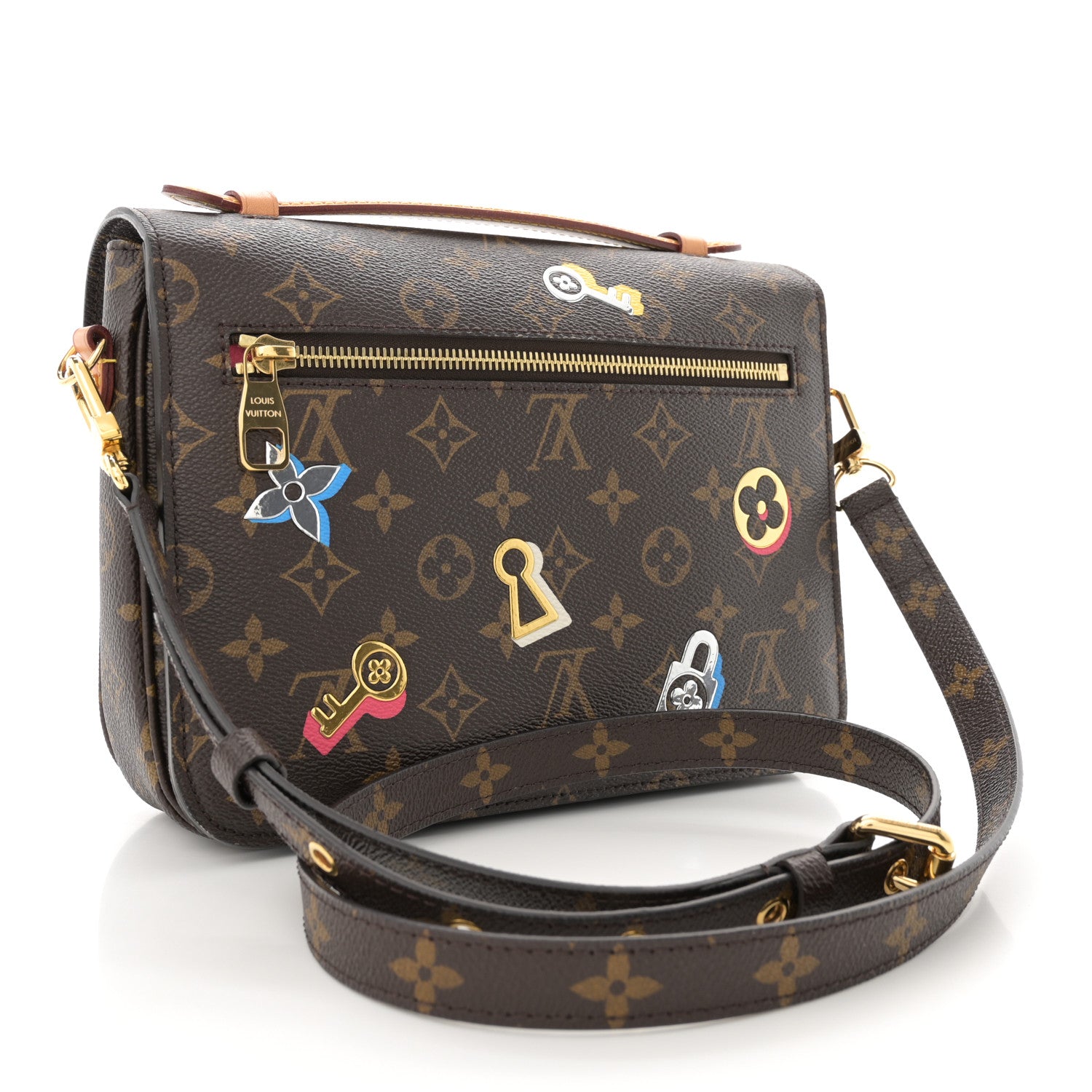 Louis Vuitton Monogram Love Lock Pochette Metis 3 of 10