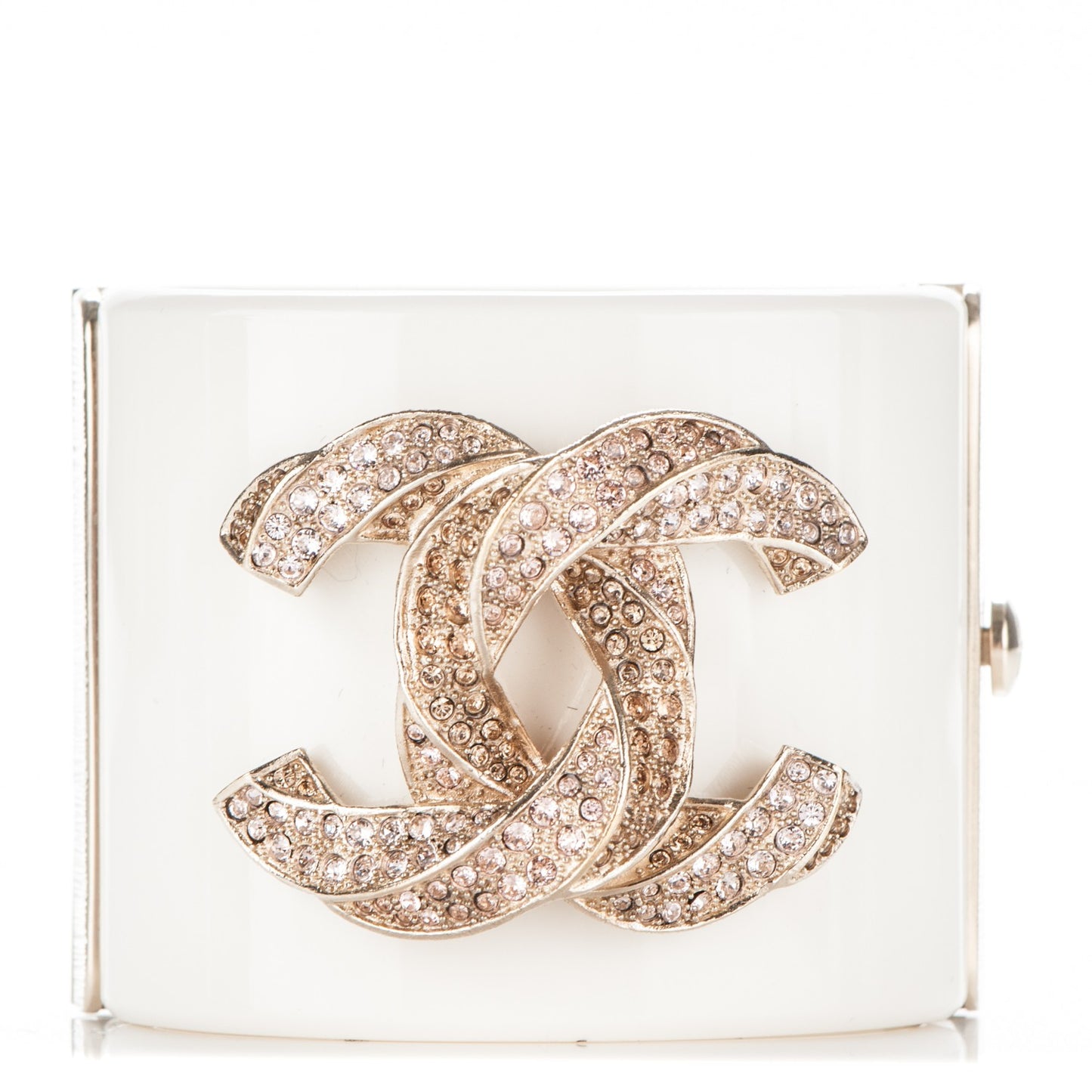 Resin Crystal CC Cuff White