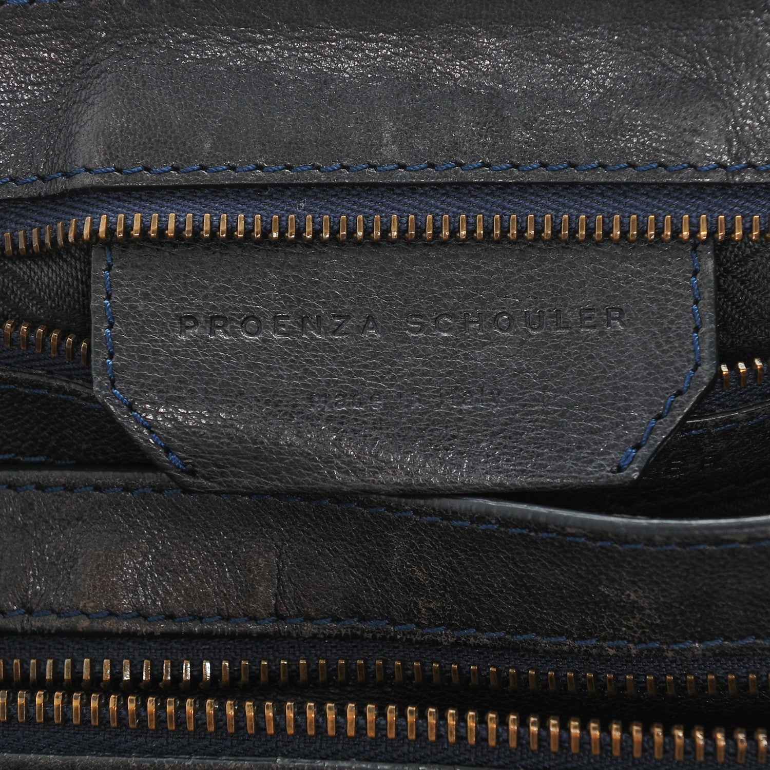 Proenza Schouler Lambskin Medium PS1 Satchel Midnight 6 of 7