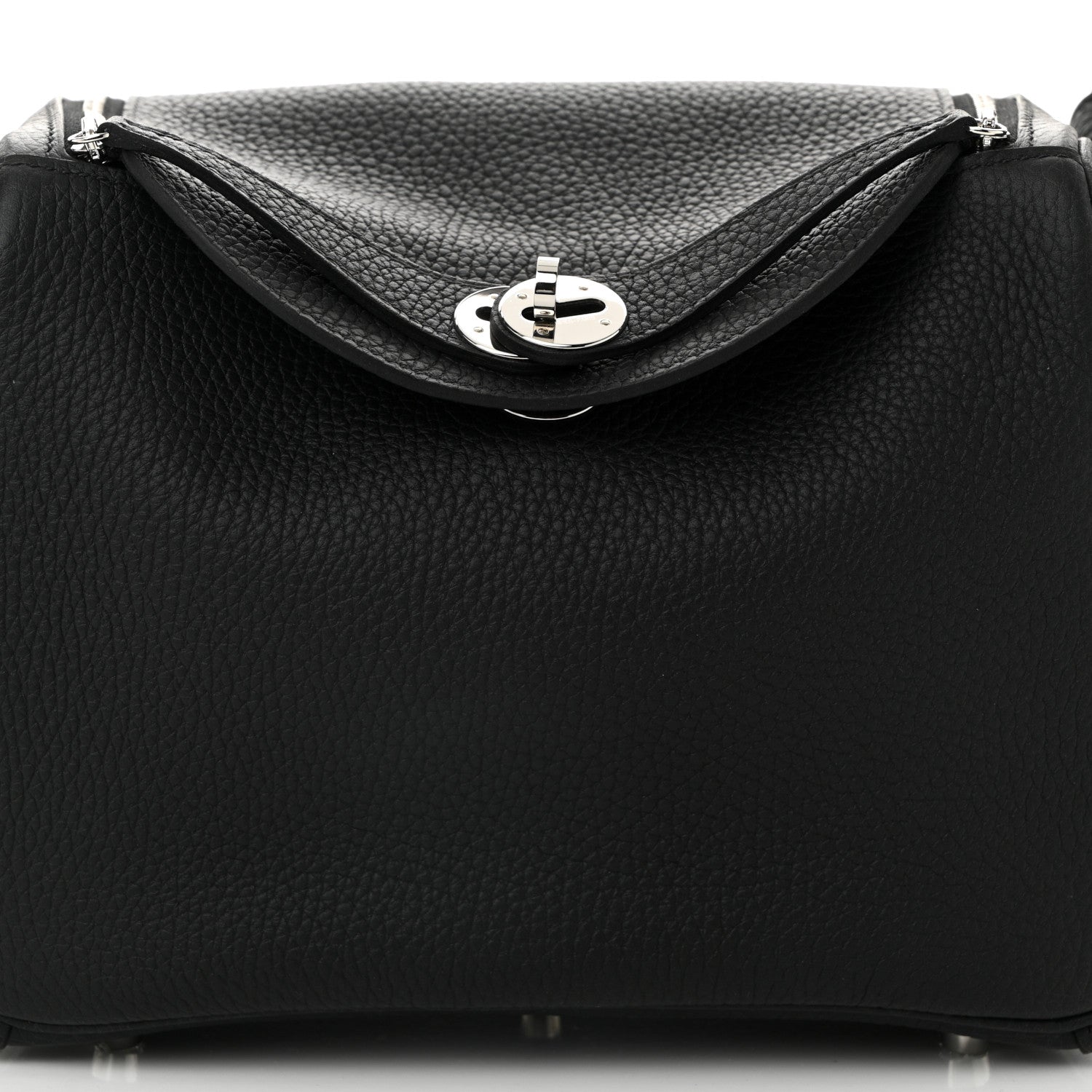 Hermes Taurillon Clemence Lindy 26 Black 8 of 10