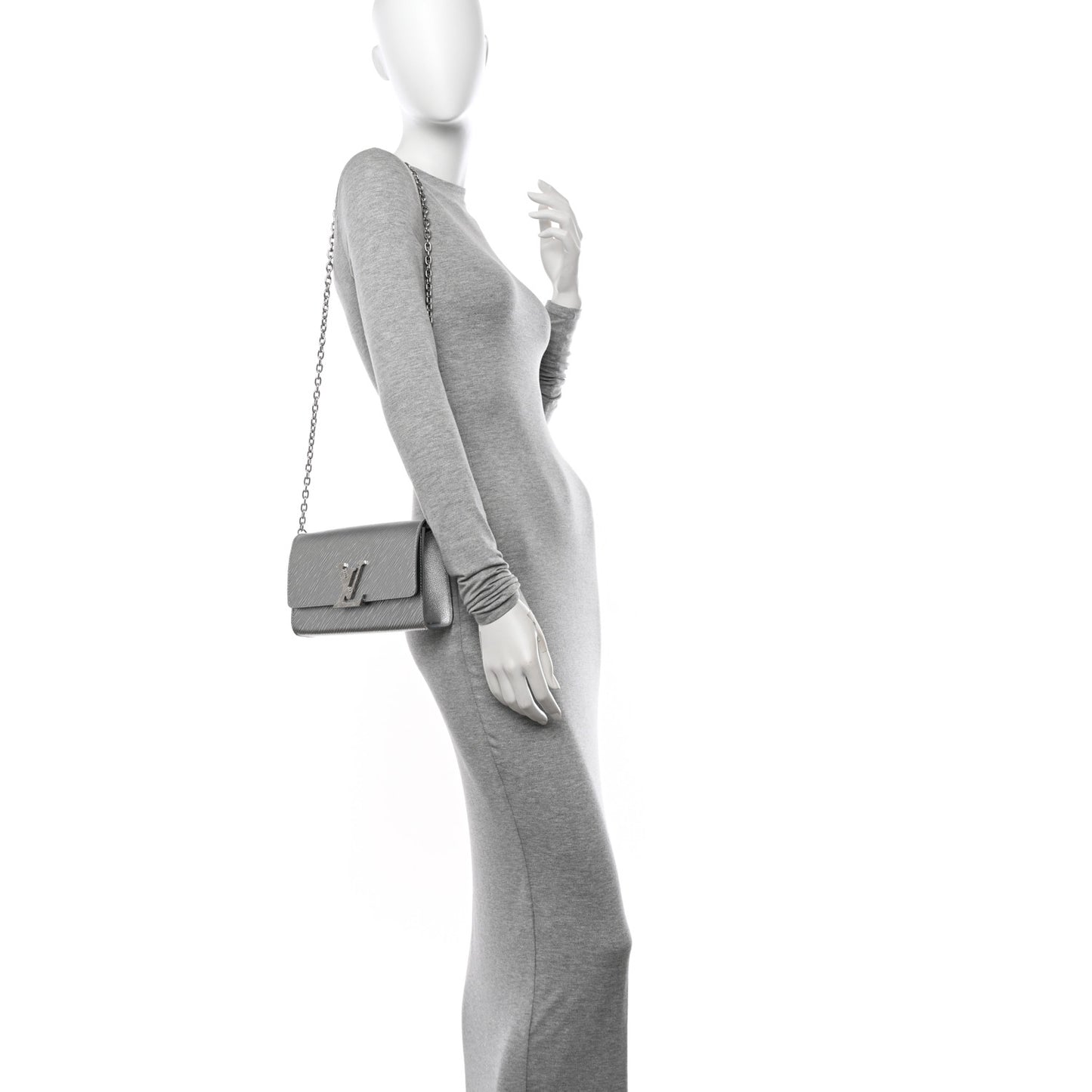 Epi Pochette Louise NM Silver