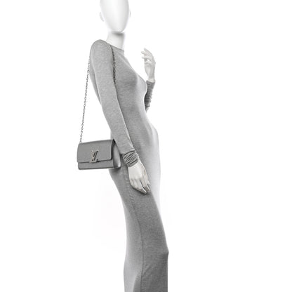 Louis Vuitton Epi Pochette Louise NM Silver 2 of 9
