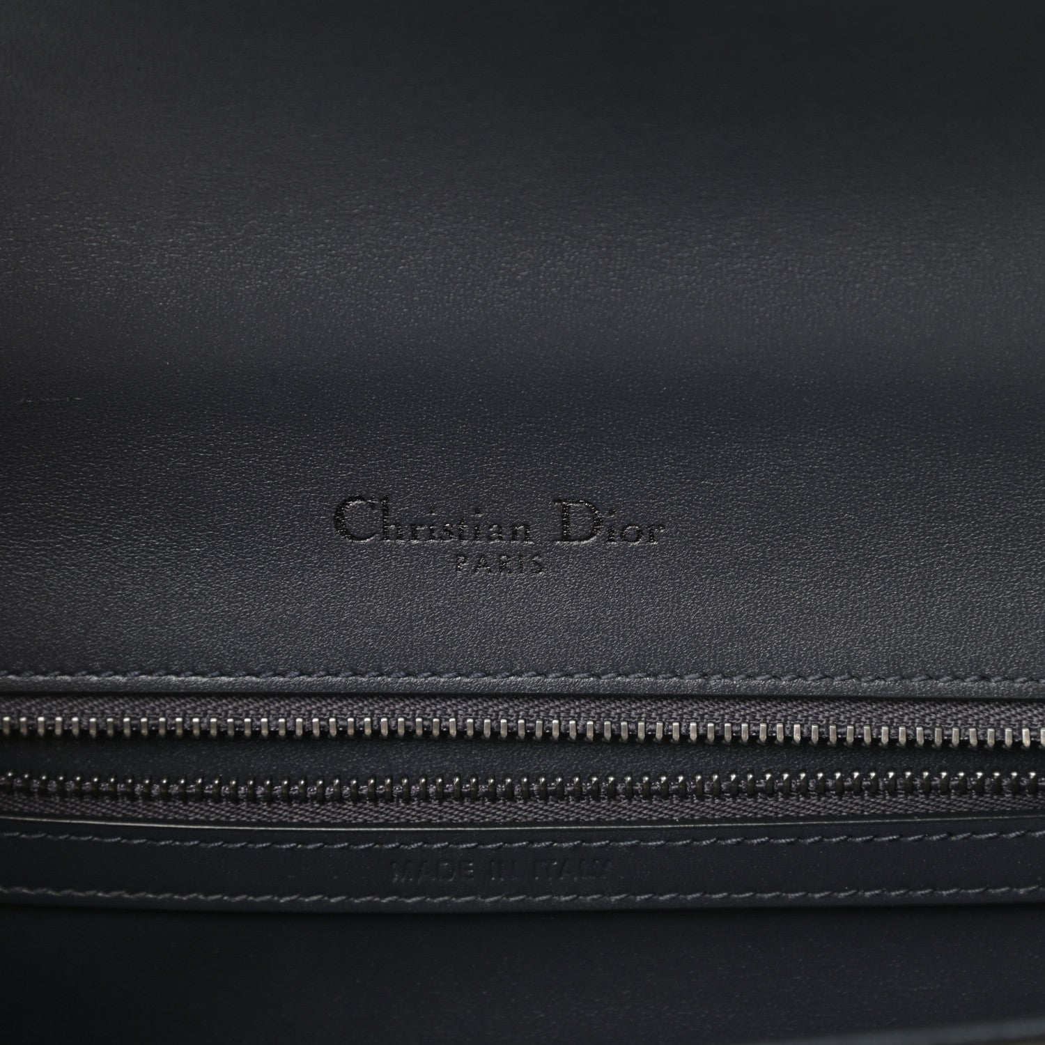 Christian Dior Metallic Patent Micro-Cannage Medium Diorama Flap Bag Onyx Black 6 of 11